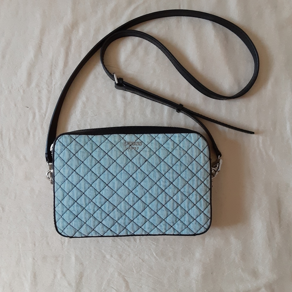Guess denim quilted  bag